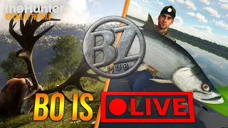 LIVE #114! DOUBLE FEATURE! Diamond Hunt + BLUE CRAB! | theHunter + Fishing Planet