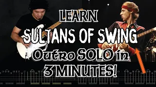 HOW TO PLAY Dire Straits Sultans Of Swing 2nd Guitar Solo with Tabs (Direct and Concise)