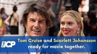Tom Cruise and Scarlett Johansson ready for movie together.