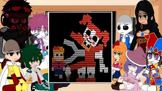 Fandoms react to each other • [Elizabeth Afton 4/10] • Gacha Reacts || FNAF || Gacha Kitty