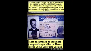 Revelaciónes del Ex sacerdote Jesuita Alberto Rivera de la infiltración jesuita en el cristianismo