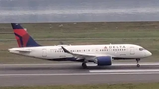 Delta Air Lines Airbus A220-100 [N107DU] Takeoff from PDX