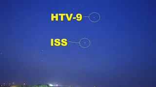 Japan’s cargo craft HTV-9 chase ISS - seen from Earth in May 21, 2020.   SONY a6400