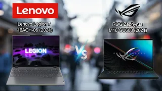 ASUS ROG Zephyrus M16 GU603 (2021) vs Lenovo Legion 7 16ACH-06 (2021) | Awesome COMEBACK ASUS !!