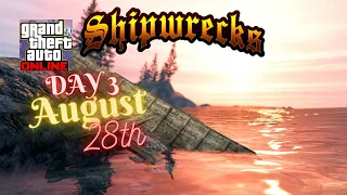 GTA Online Shipwreck Location Day 3 August 28, 2021