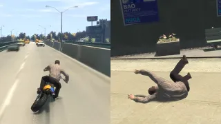 GTA IV - Motorcycle Ragdolls Compilation Vol. 8 (Euphoria physics)