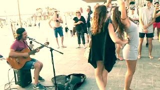 Despacito  Live - Street Singer - Amazing Voice - Dancers