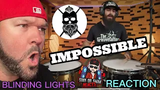 HES A ROBOT - El Estepario Siberiano - BLINDING LIGHTS - THE WEEKND | DRUM COVER 1ST TIME REACTION