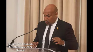 Senator Anil Roberts - Live Tue 28th June 2022