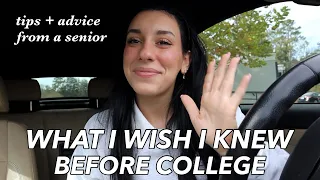 WHAT I WISH I KNEW BEFORE COLLEGE | tips + advice from a college senior | University of Florida