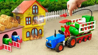 Diy mini tractor making New House Construction | diy Paint Color Mixing Machine | HP Mini