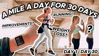 I RAN a MILE for 30 DAYS and here's what happened...