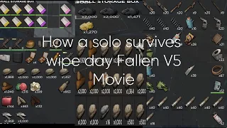 How  A Solo Survives Wipe Day 1 Fallen V5 Movie