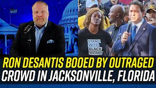 Ron DeSantis SHOWERED WITH BOOS at Prayer Vigil for Victims in Jacksonville!