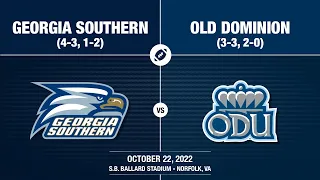 2022 Week 8 - Georgia Southern at Old Dominion