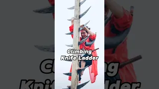 Have you ever heard of “Climbing Knife Ladder”? #china #chineseculture #interestingfacts #culture