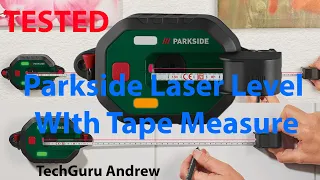 Parkside Laser Level WIth Tape Measure PLLM 10 A1