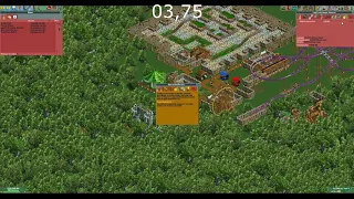 OpenRCT2 speedrun - Sherwood Forest in 10.42 seconds