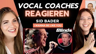 Vocal Coaches reagieren-I Wanna Be Like You (Sid Bader) | Blinds | The Voice of Germany 2022