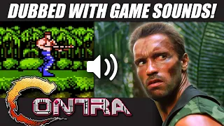 'Predator' dubbed with CONTRA (NES) game sounds! | RetroSFX Mashups