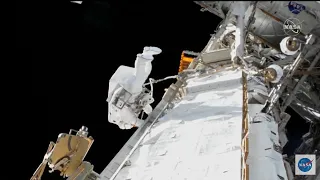 Spacewalk 79 Astronauts outside the International space station