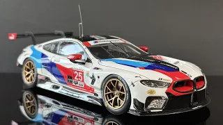 [Full build] BMW M8 GTE 2019 Daytona 24 Hours Winner - Car Model 1/24 (NuNu Model)