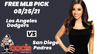 MLB Pick - Los Angeles Dodgers vs San Diego Padres Prediction, 8/25/21, Free Betting Tips and Odds