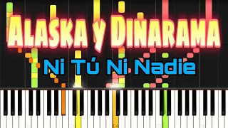 Ni Tú Ni Nadie | Alaska Y Dinarama | Piano Cover 🎹 🎵🎶🎼✨