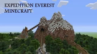 Expedition Everest Legend of the Forbidden Mountain: Minecraft Roller Coaster