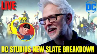 🔴 DC Studios Slate Announcement Breakdown | LIVE Reaction! | All 10 Movies & Series Explained