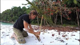 Making fire on a desert island | Hand Drill Method