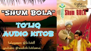 G'AFUR G'ULOM - SHUM BOLA TO'LIQ AUDIO KITOB #shumbola