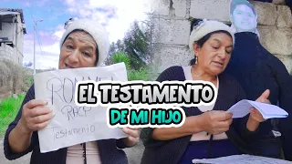 LEYENDO EL TESTAMENTO DE MI HIJO  | Señora Marianita