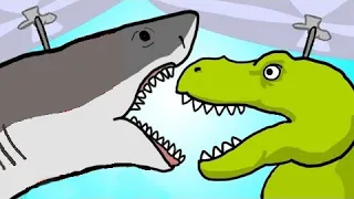 Team SHARK VS. Team DINO #4" (Shark-Copter vs. Dino-Copter!!!)