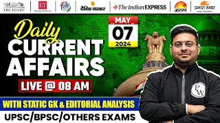 7 May Current Affairs 2024 | Current Affairs Today | Current Affairs 2024 For BPSC and PSC Exams