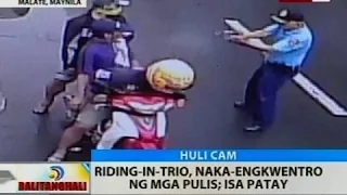 BT: Riding-in-trio, naka-engkwentro ng mga pulis; isa patay