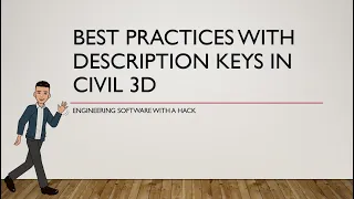 Best Practices with Description Keys in Civil 3D
