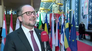 Doorstep I Alexander Schallenberg beim Gymnich Treffen in Brest am 13. Jänner 2022