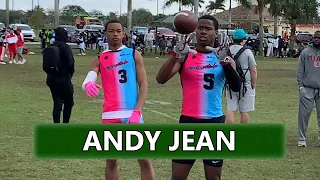 Northwestern 2023 WR Andy Jean Catching Passes at Battle Miami