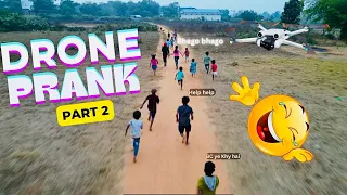 Drone Prank With Villagers Part 2 😂🤣 || Funny Reaction 😂