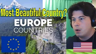 American Reacts 17 Most Beautiful Countries in Europe - Travel Video