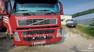Korea Car Parts Loading Techniques - Container departs Korea for Ghana Tema port
