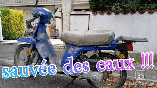 la mobylette pêchée à l'aimant !! Honda scoopy SH 50 😁