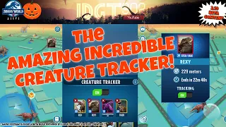 First Look!! The Amazing Incredible CREATURE TRACKER in Action!  Jurassic World Alive 2.19 Update