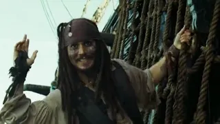 Джек и его команда отплывают от африканцев:Пираты карибского моря сундук мертвеца