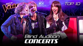 Turning the Blind Auditions into a CONCERT! 🤘 | Top 10