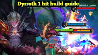 Dyrroth tutorial for beginners | Dyrroth best build 2024 | Dyrroth 1 hit build | How to play Dyrroth