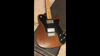 1973 USA Fender Tele Telecaster Deluxe electric guitar audio demo w/  Peavey Classic 30