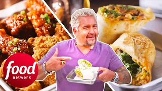 Guy Fieri Tries Delicious Korean & Mexican Burrito Fusion | Diners Drive-Ins & Dives