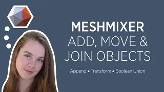 Meshmixer | How to add, move & join objects  | ⚡ Quickie ⚡